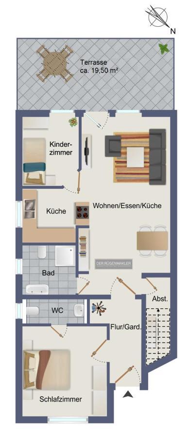 Ferienwohnung Moin Neddesitz Exteriör bild